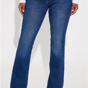 Fashion Nova Blue Flare Jeans